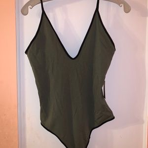 Spaghetti Strap Thong Bodysuit